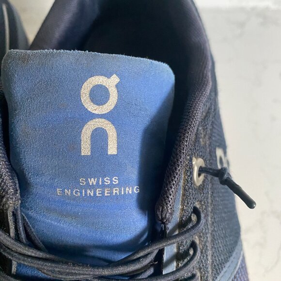 On Cloud 5 Ink Cobalt Blue Running Sneakers Men's Sz 12 79.98848 Fall Athleisure - Picture 13 of 14